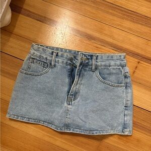 Denim Mini Skort